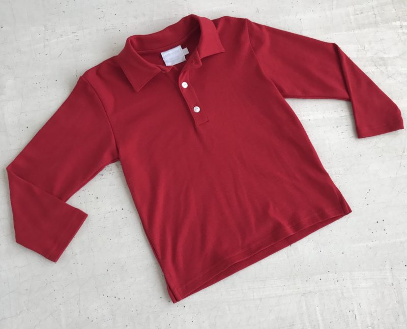 little English red polo 